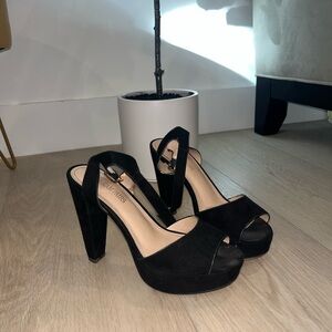 Elegant Black Platform Heels